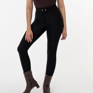 American Apparel The Riding Pants Ribbed High Waist